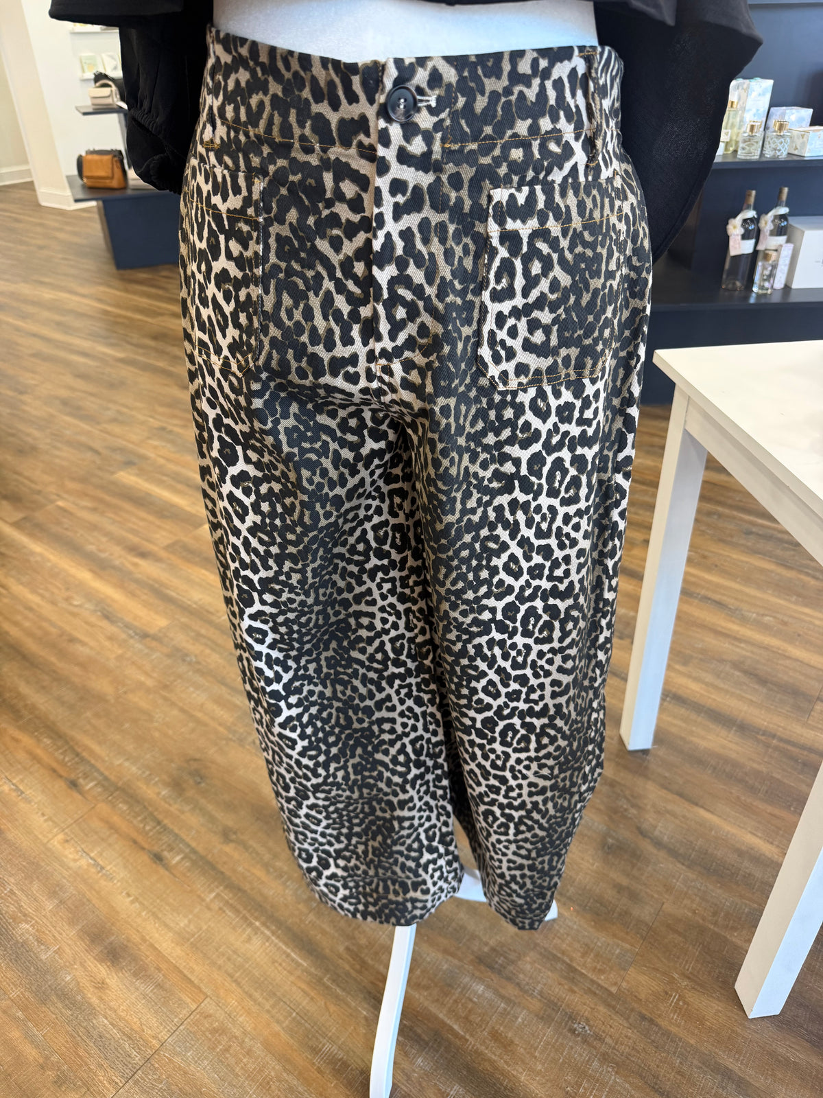 Umgee- Plus Leopard High Rise Pants