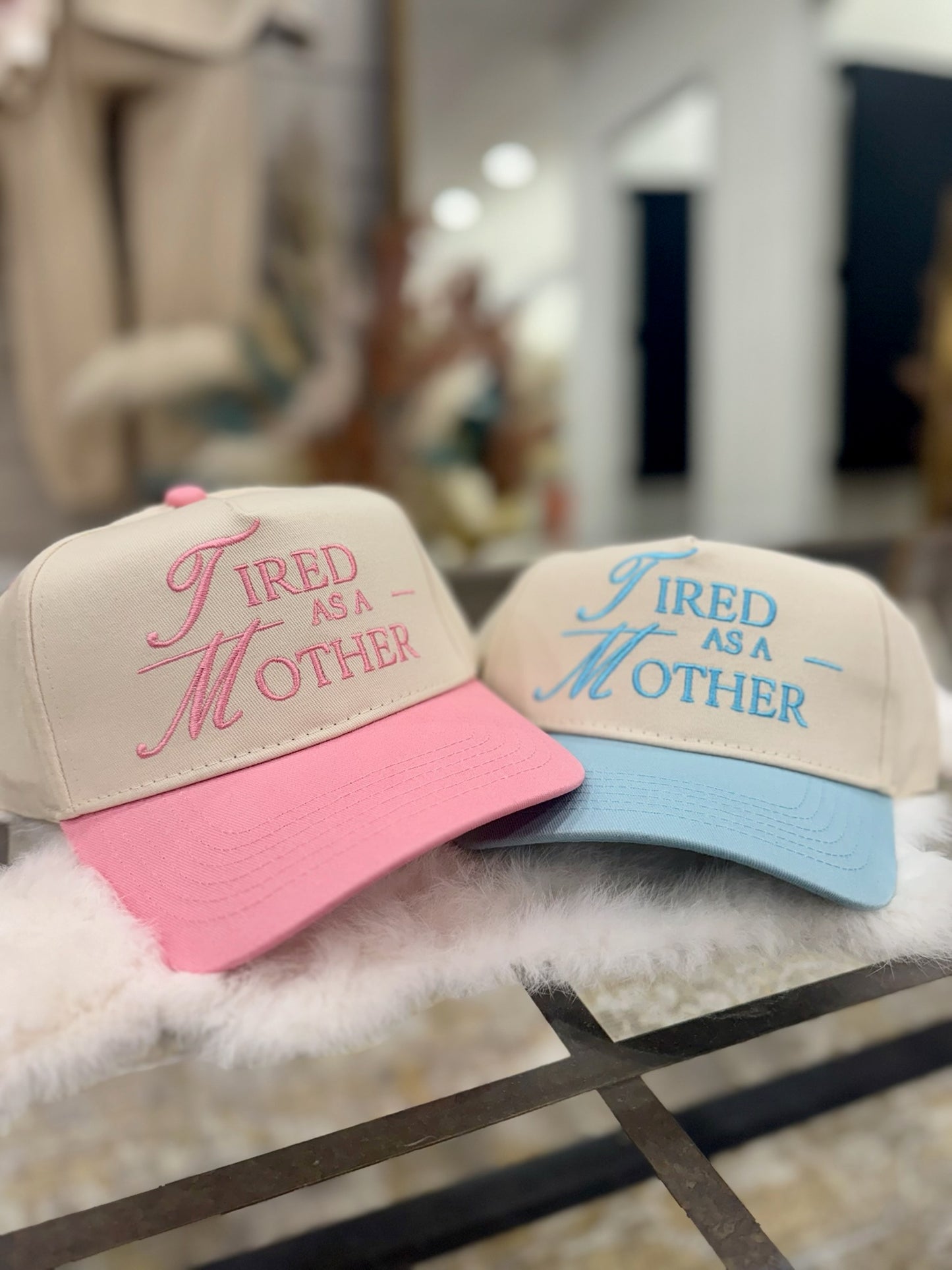 Tired As A Mother Hat - Blue