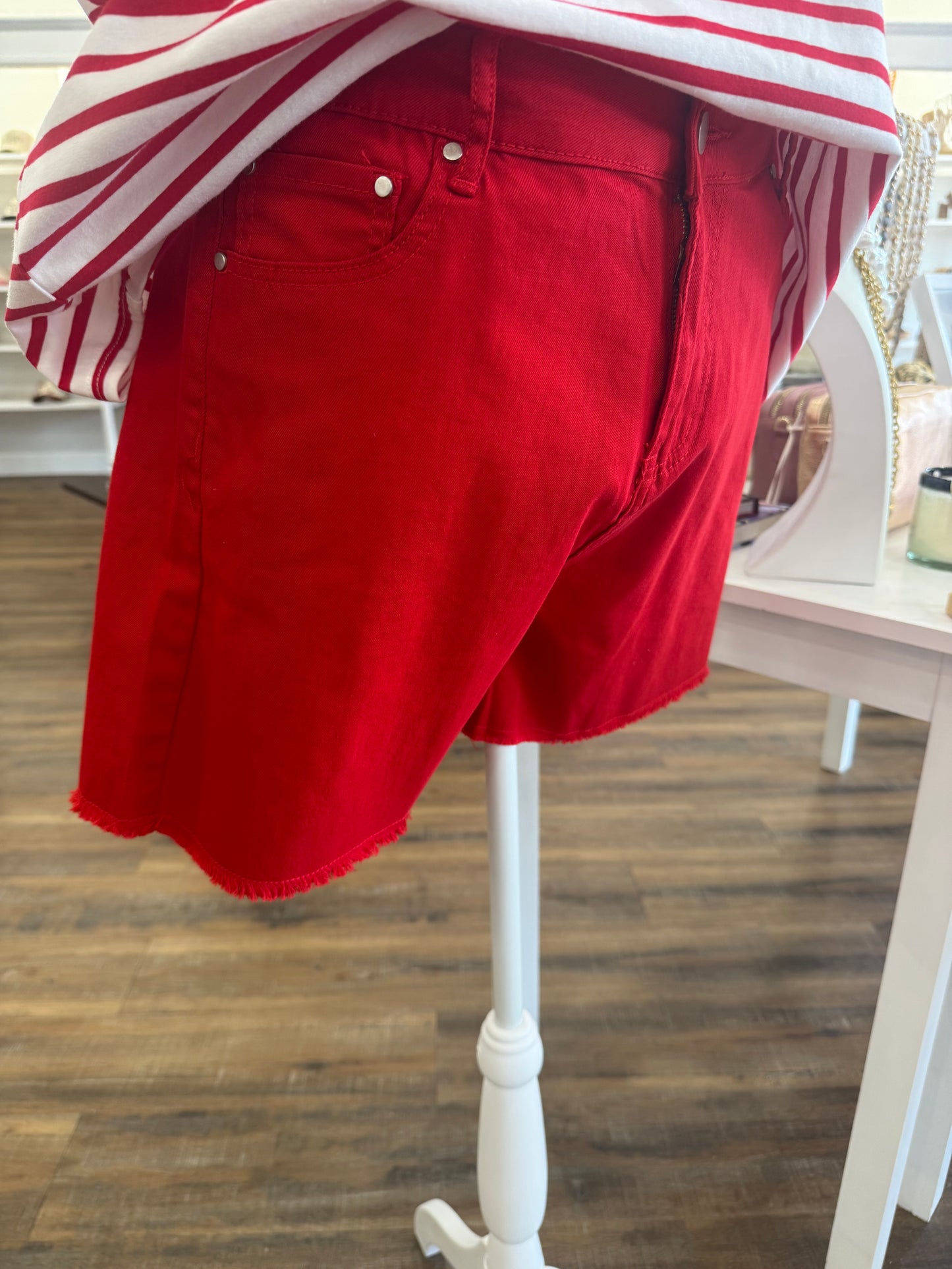 Haptics- Plus Red Shorts