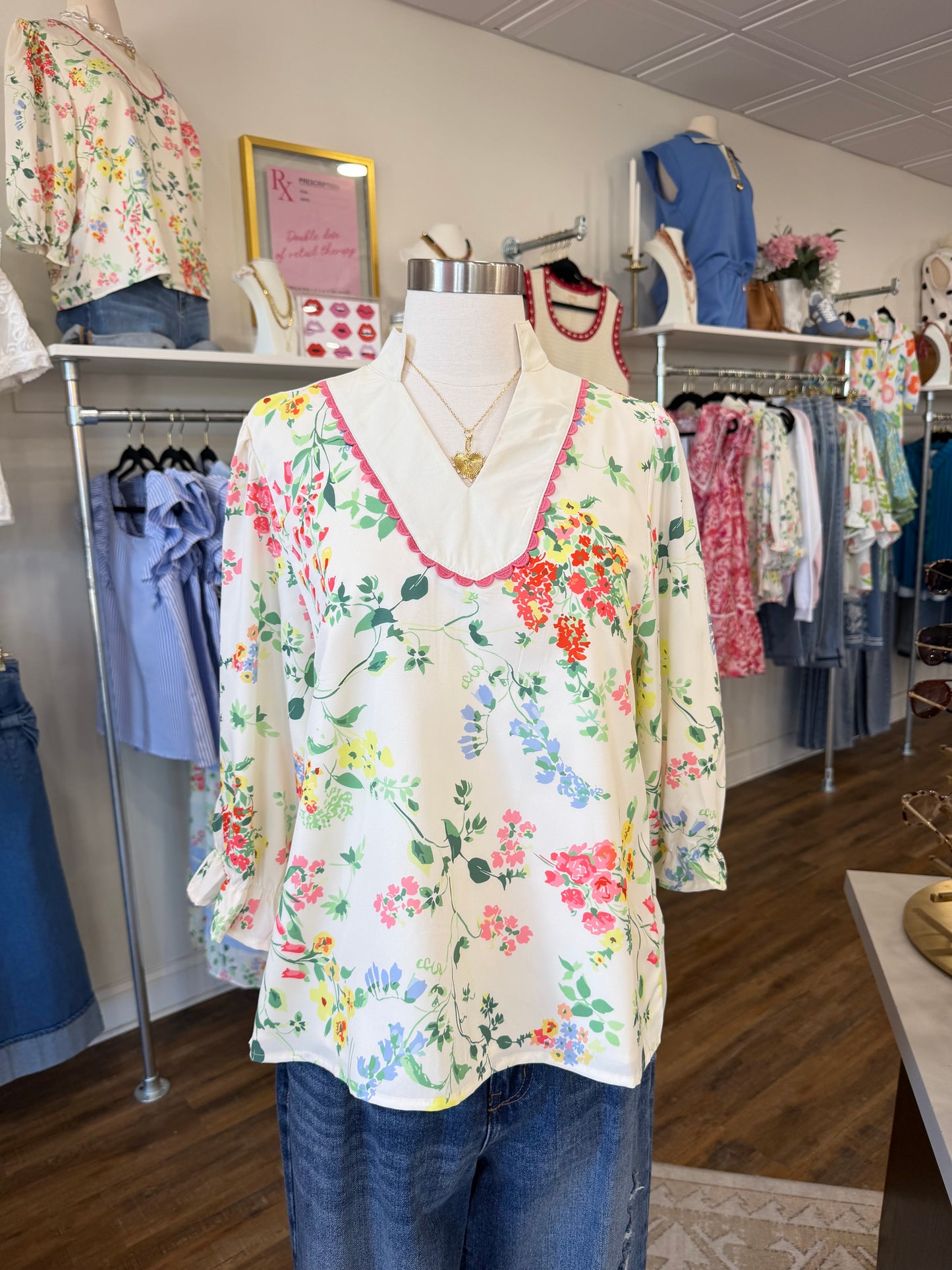 BR Floral Blouse Top