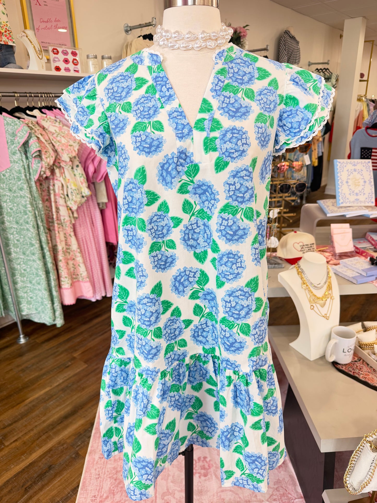 MS- Summerfair Blue Dress