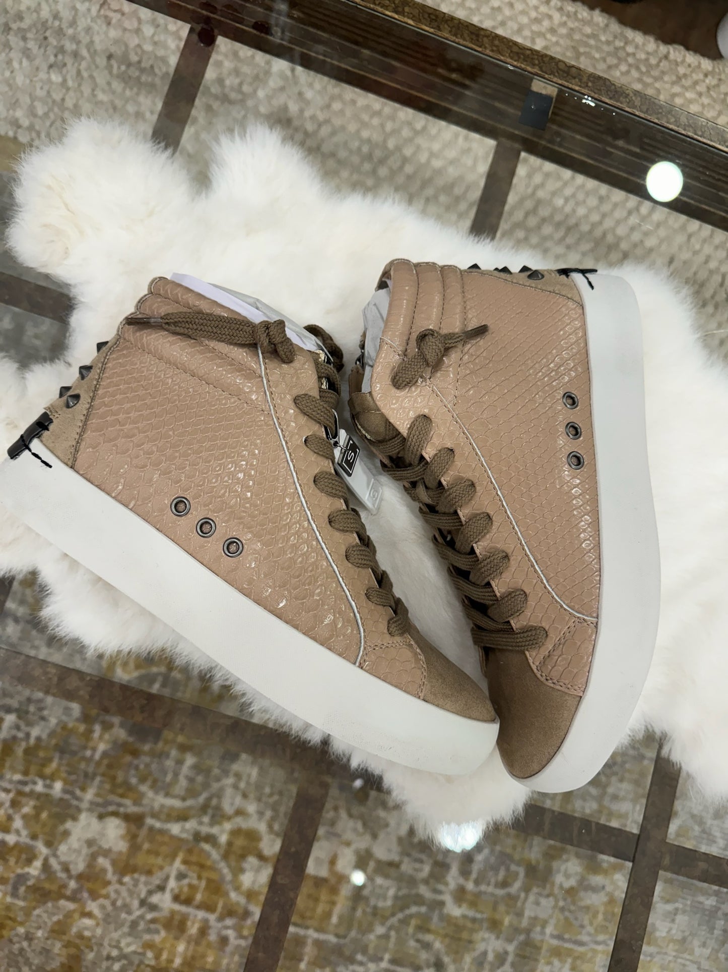 Reese Sneaker - Taupe Snake