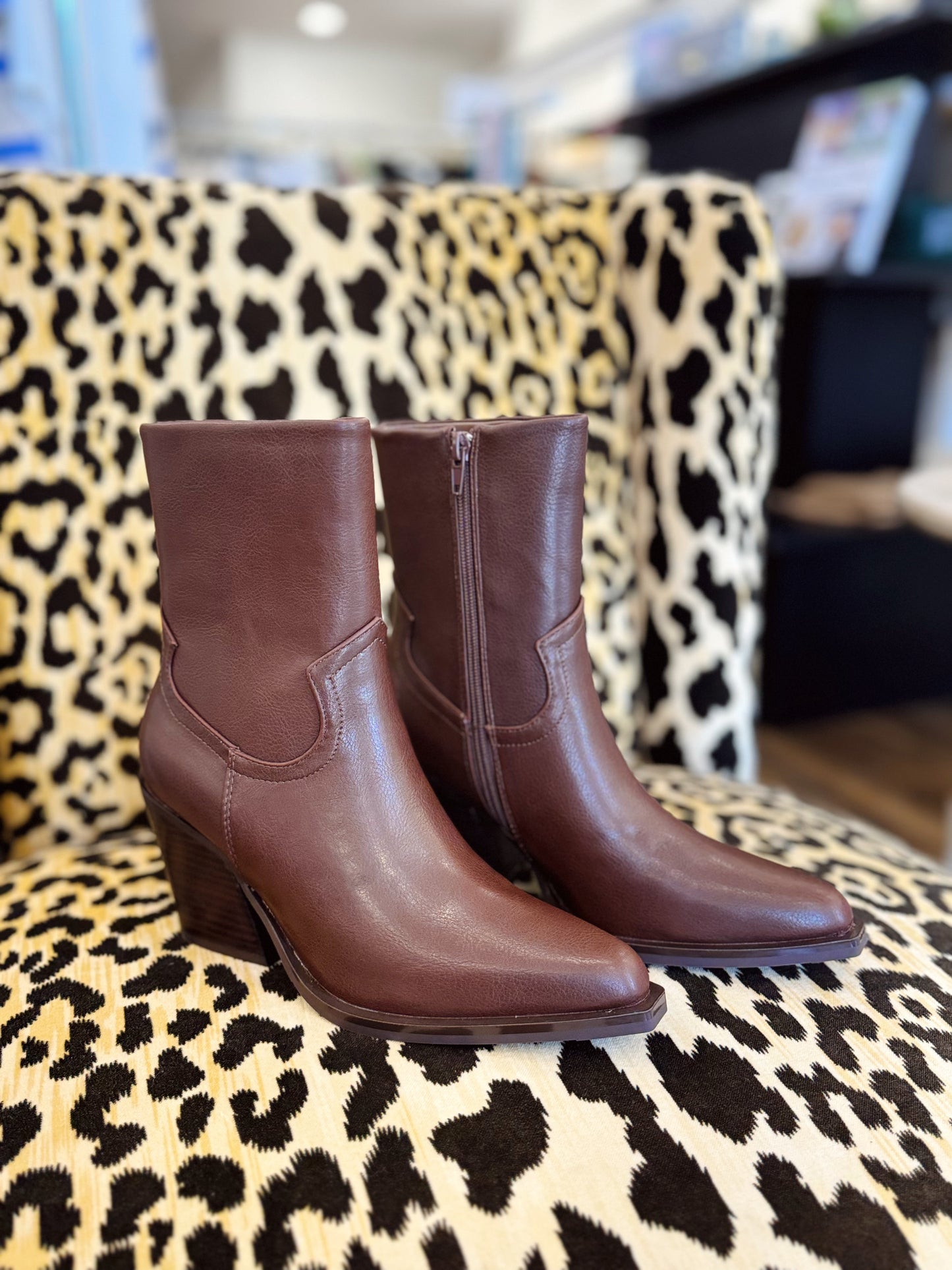 Victoria Bootie - Cognac