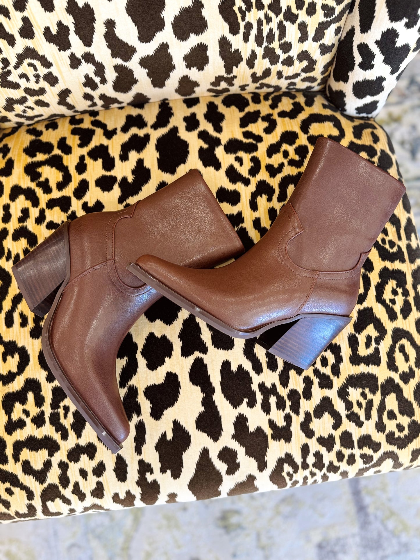 Victoria Bootie - Cognac