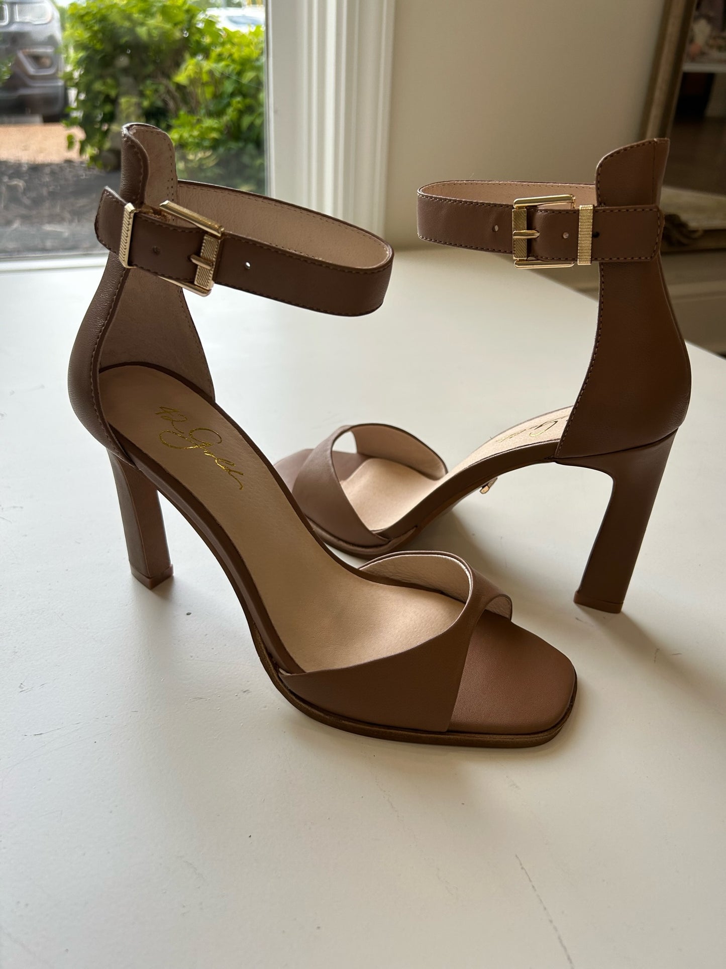 Lailah Heels - Tan Leather