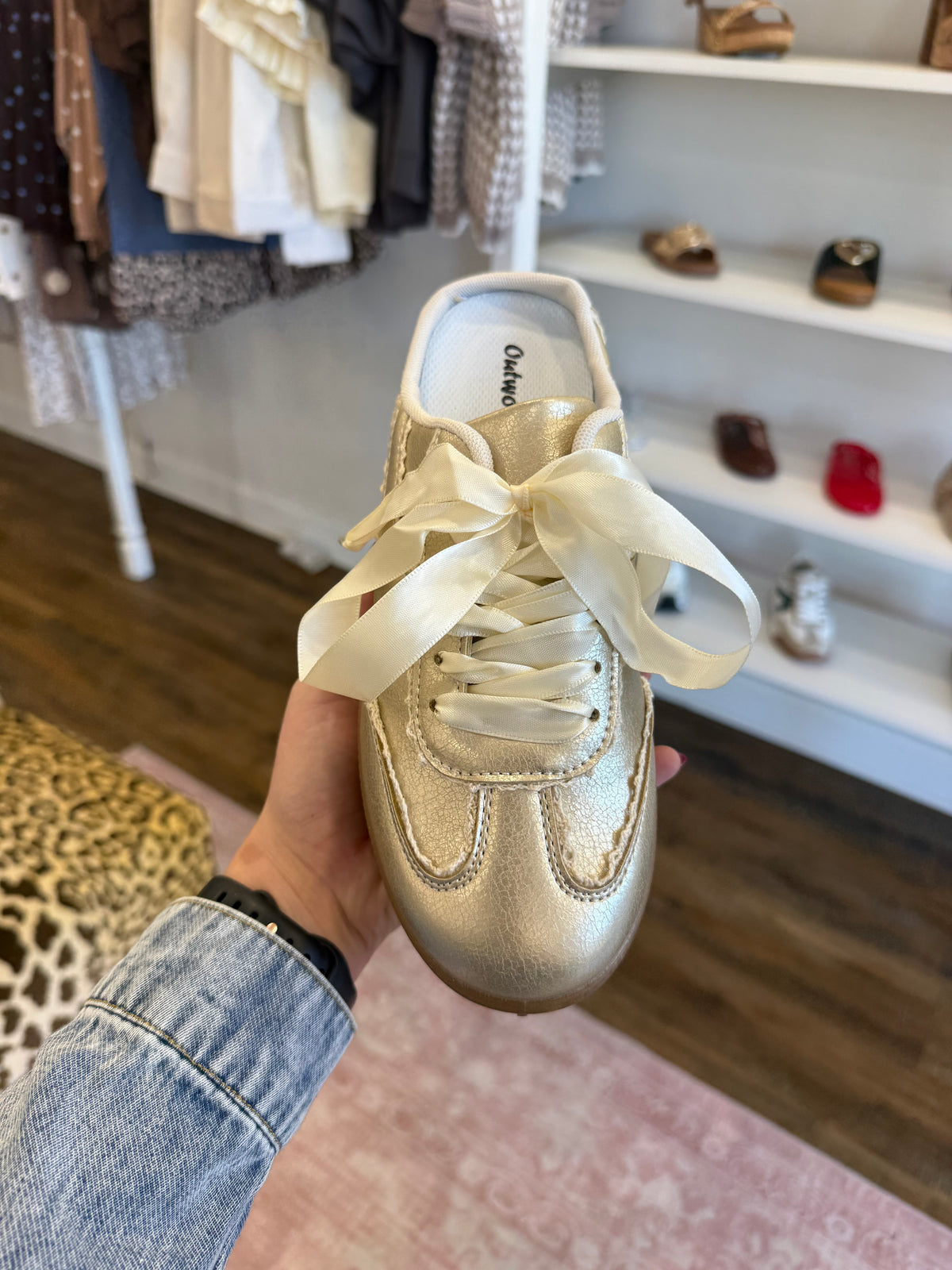 PD- Gold Combo Lace Sneakers