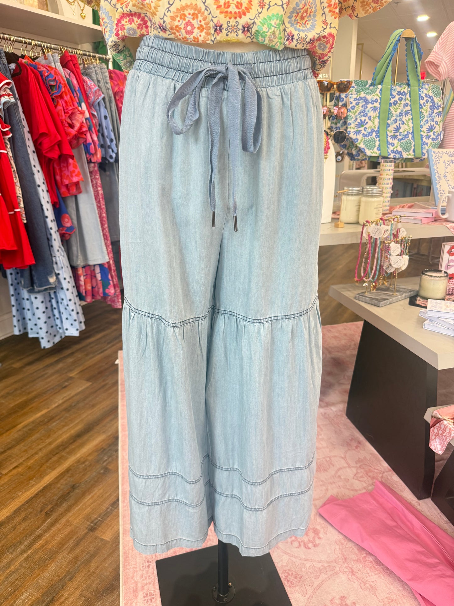 Oddi- Denim Drawstring Pants