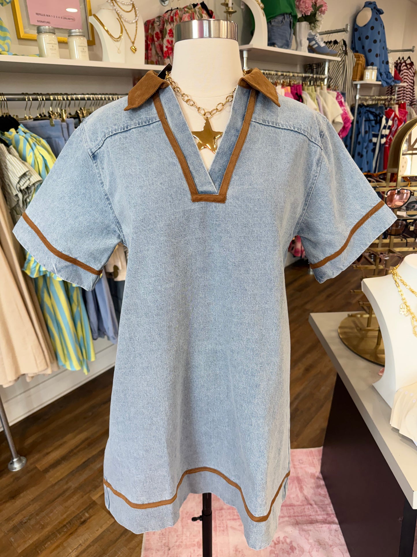 D+M- Washed Denim Dress