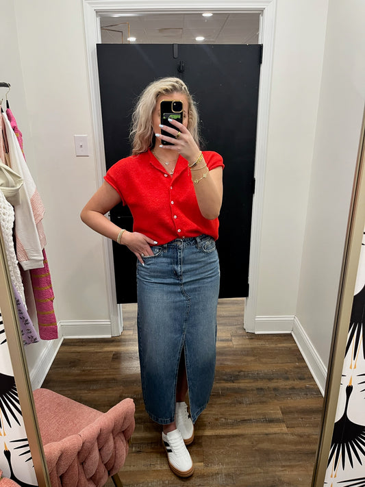 Piper Vest - Red