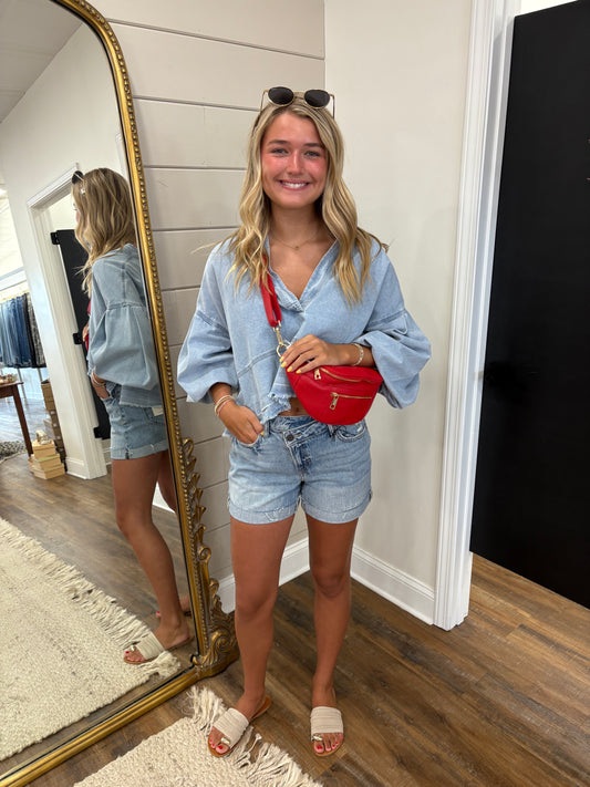 Emilee Denim Top