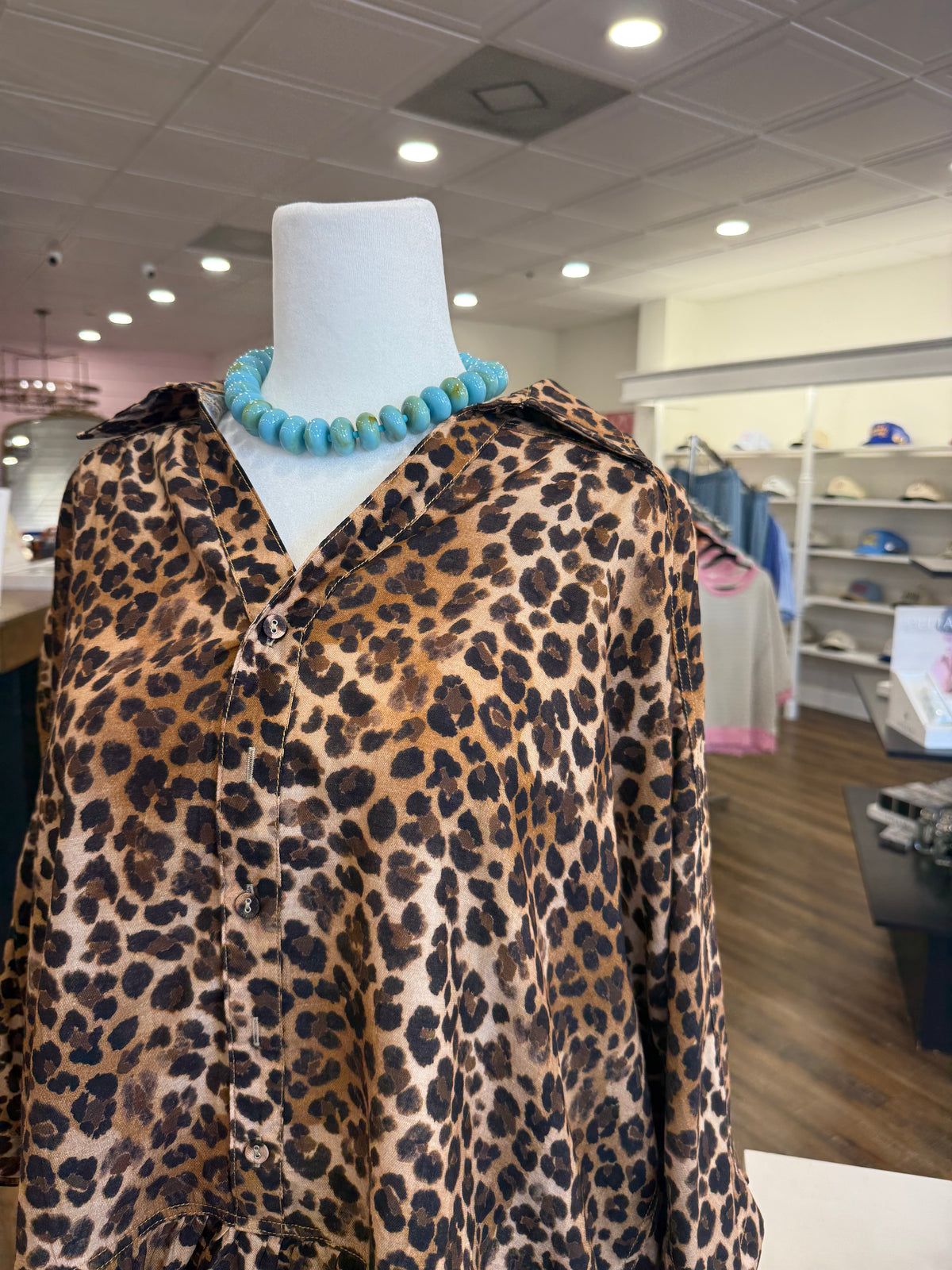 Umgee- Plus Latte Leopard Top