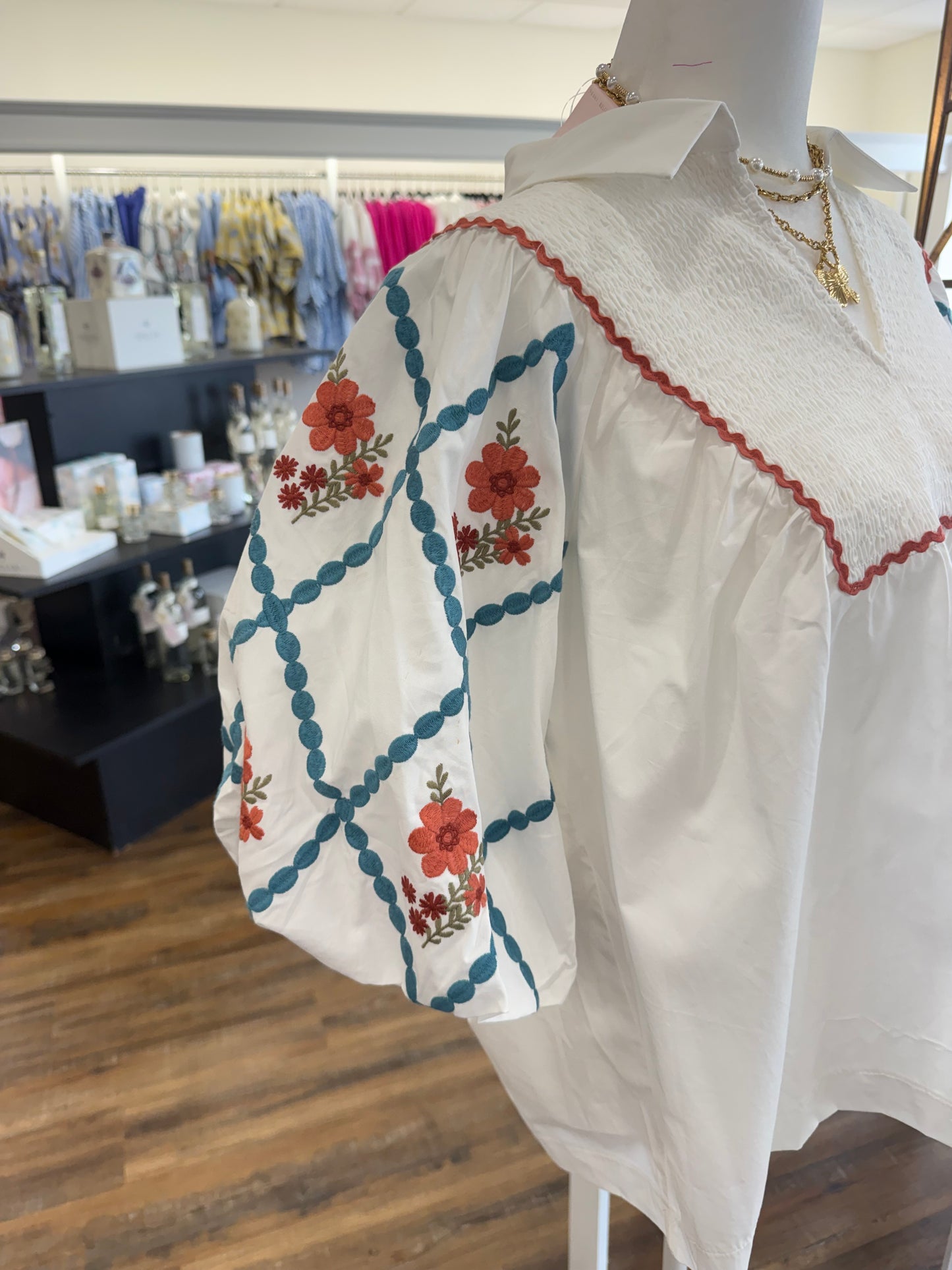 Oddi- White Cotton Poplin Top