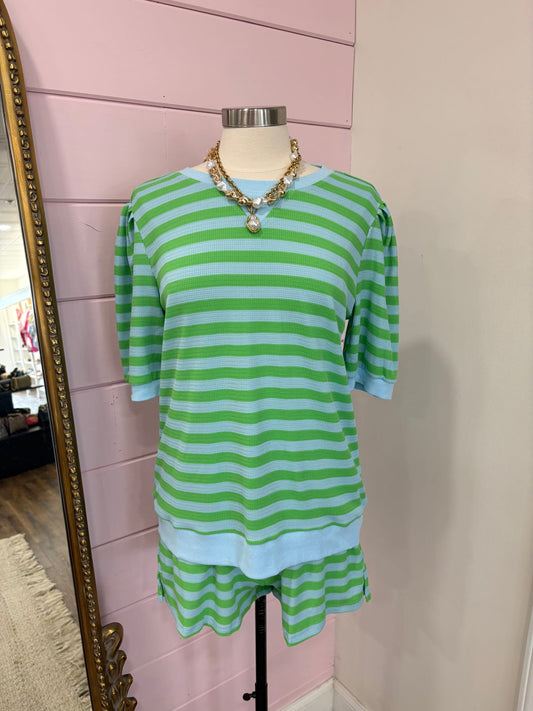Aapparella- Green Stripe Set