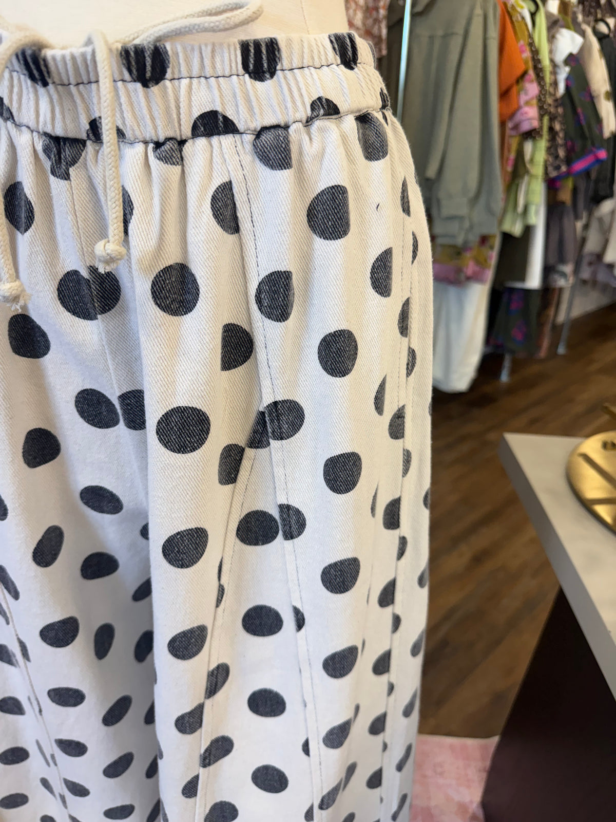ES- Natural Polka Dot Pants