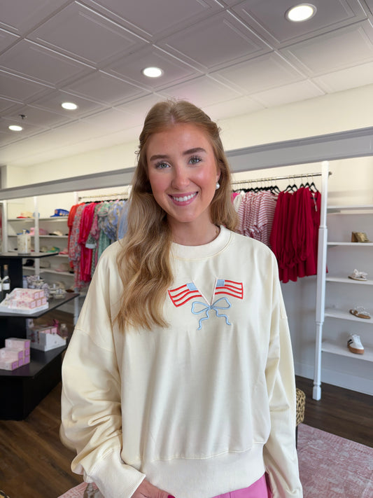 Oddi- Banana Cropped Sweatshirt