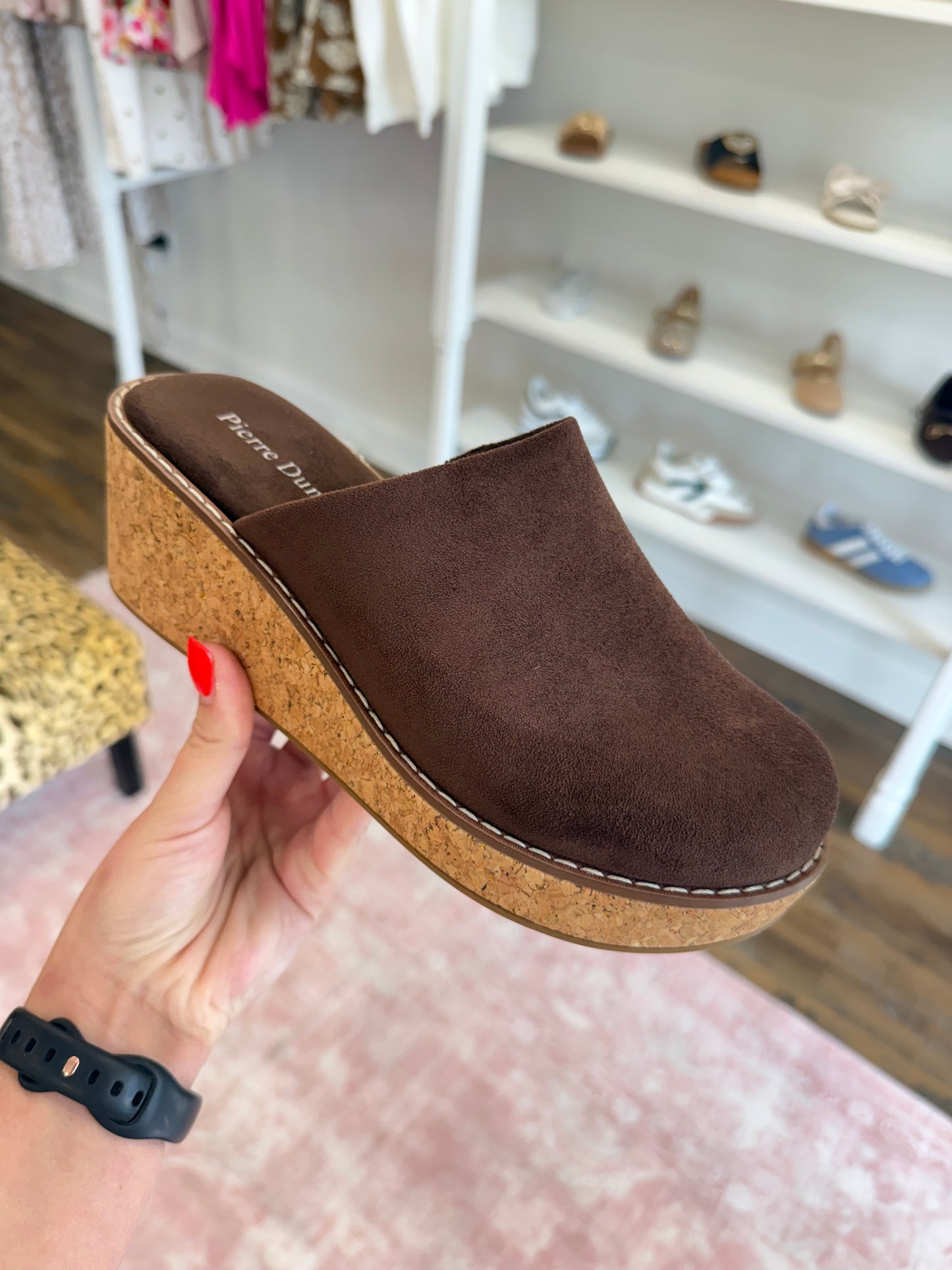 PD- Brown Suede Wedge