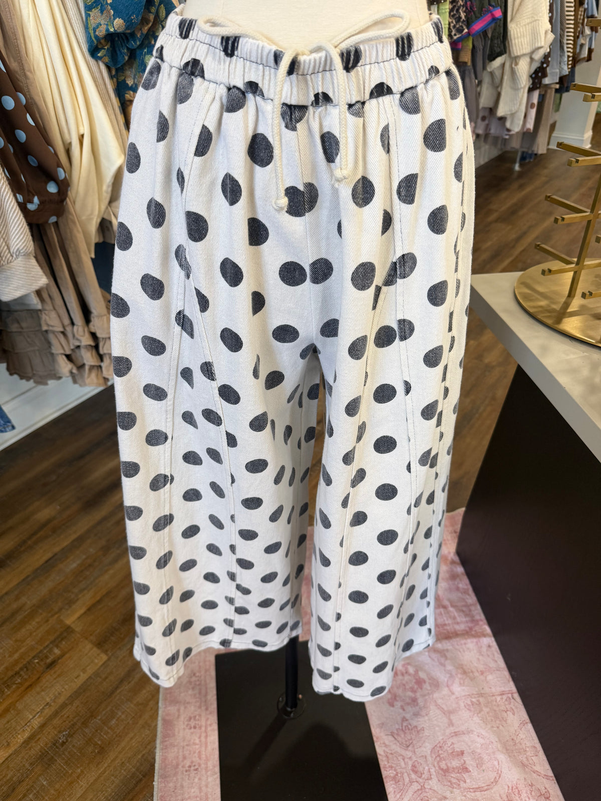 ES- Natural Polka Dot Pants
