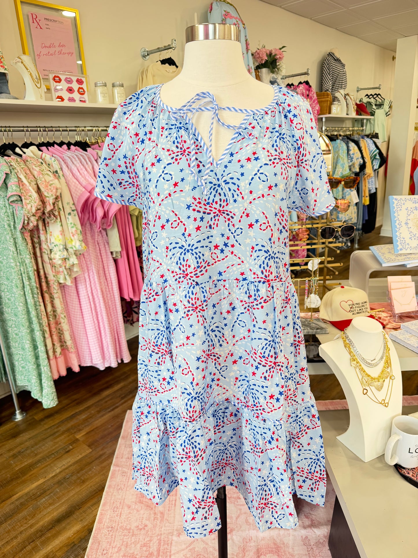 MS- Star Spangled Blue Dress