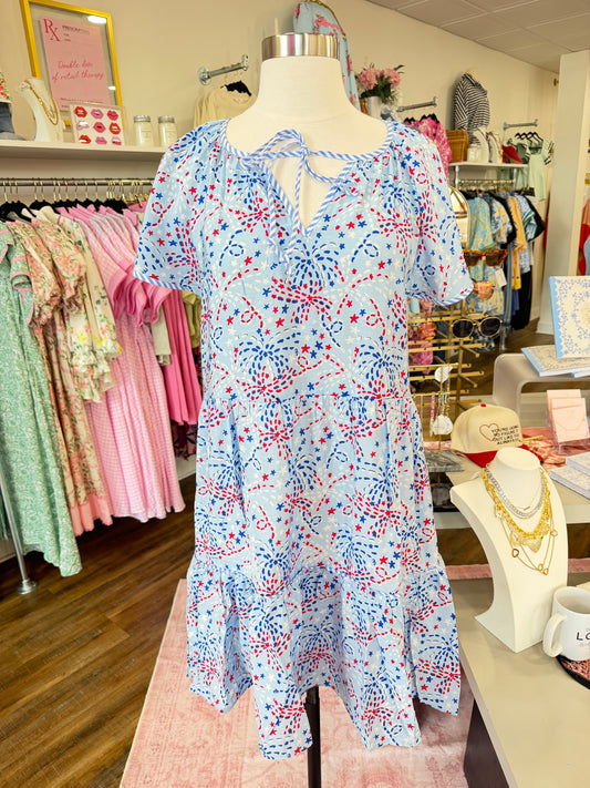 MS- Star Spangled Blue Dress