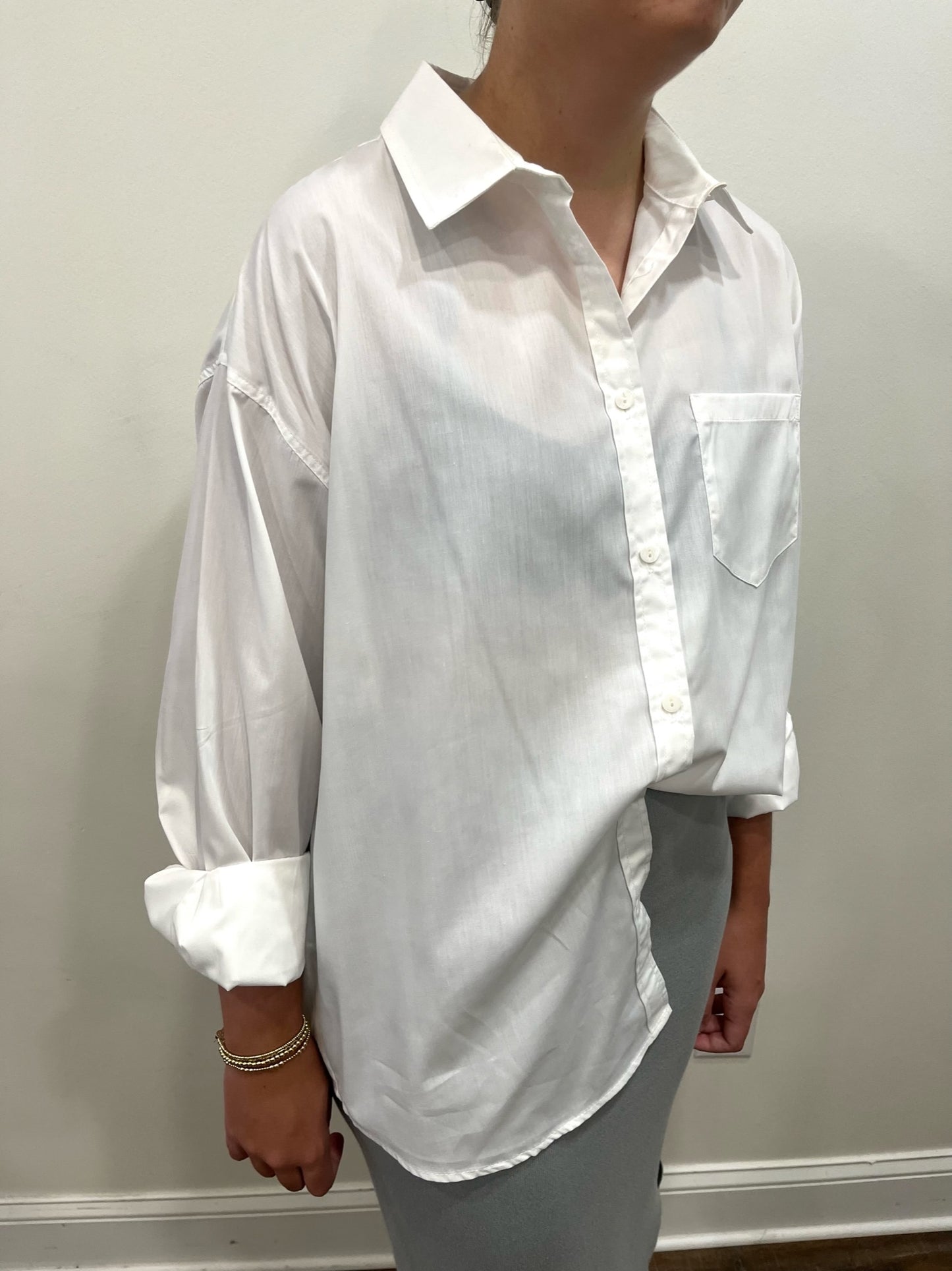 White Classic Button Up