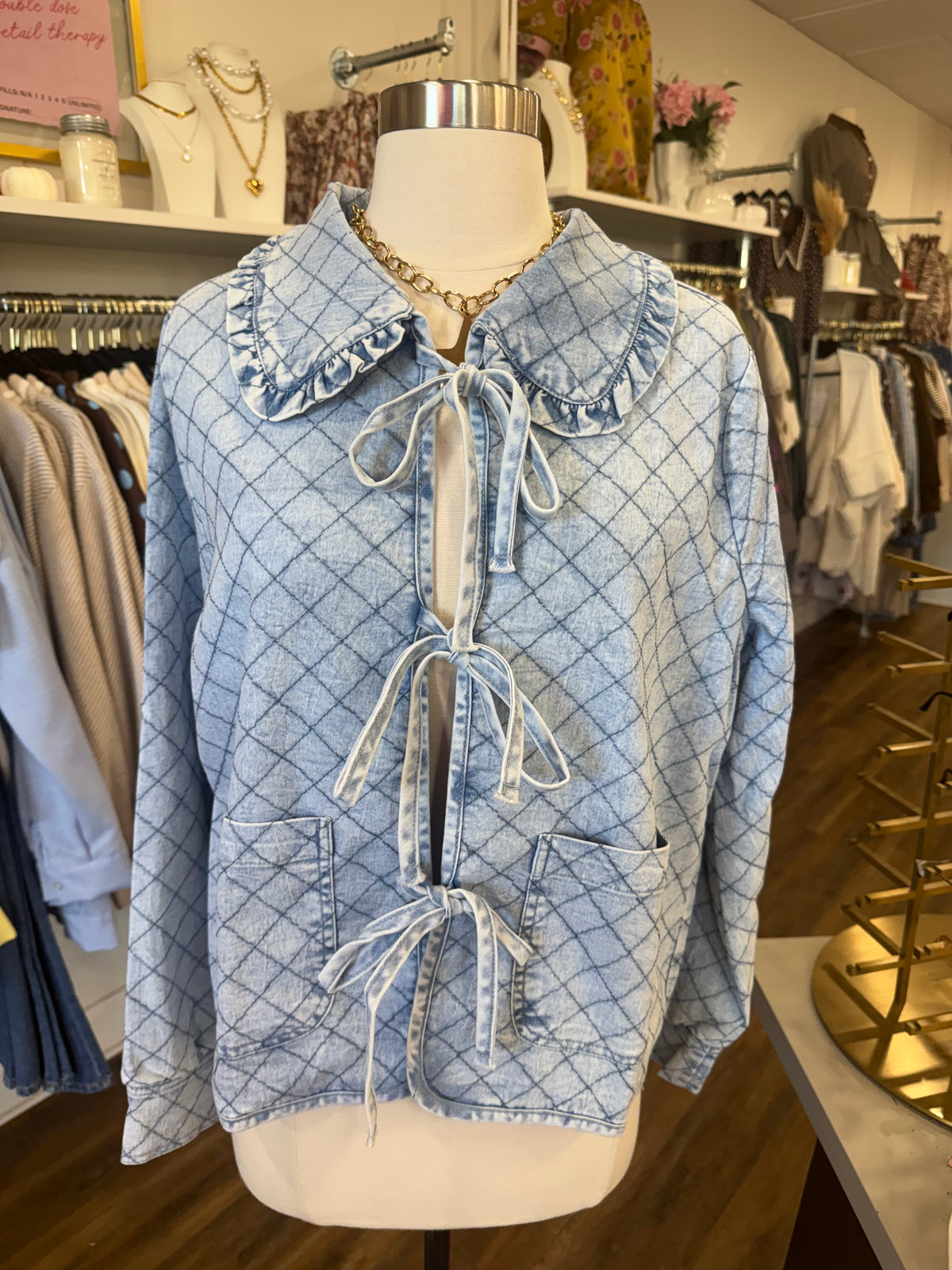 D&R- Denim Quilted Jacket
