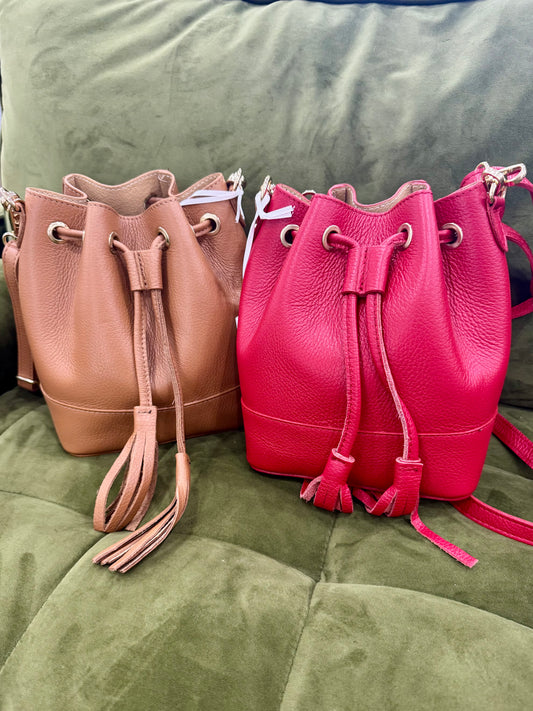 Leather Bucket Bag