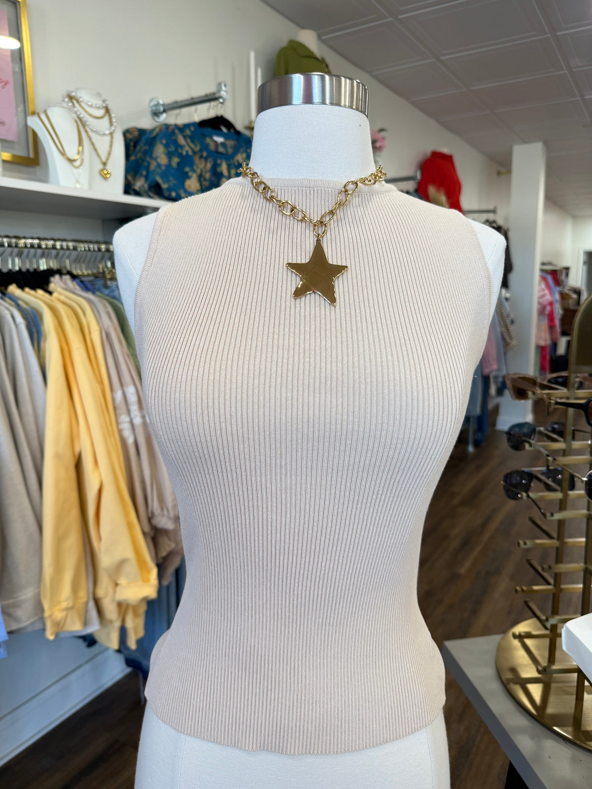 BP- Khaki Knit Top