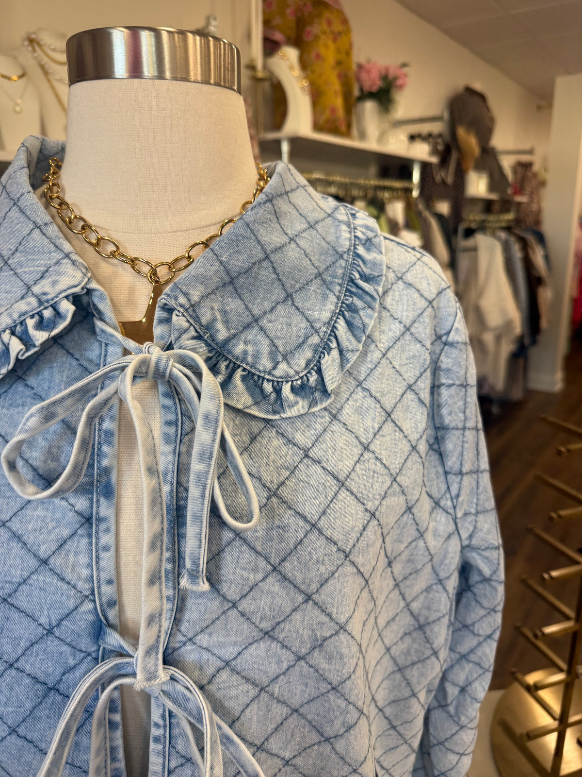 D&R- Denim Quilted Jacket