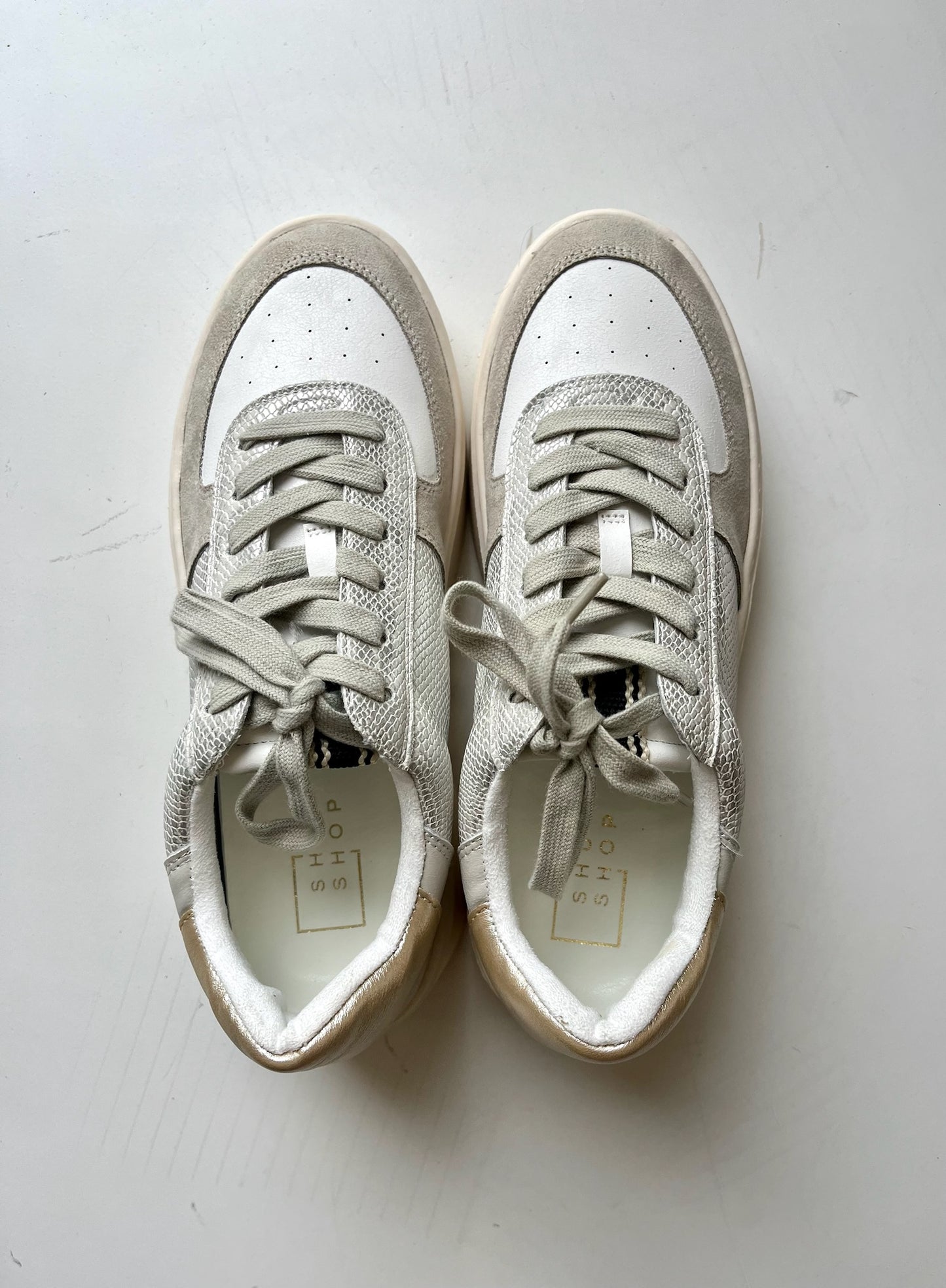 Shirley Sneaker - Silver Snake