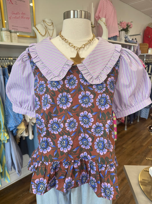 Jodifl- Lavender Mix Top