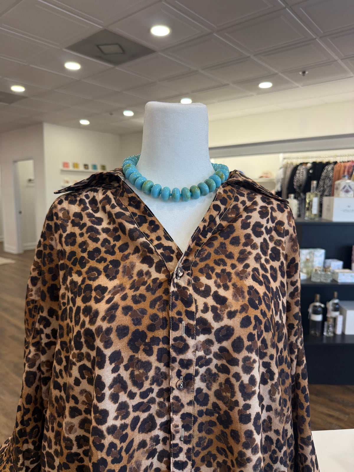 Umgee- Plus Latte Leopard Top