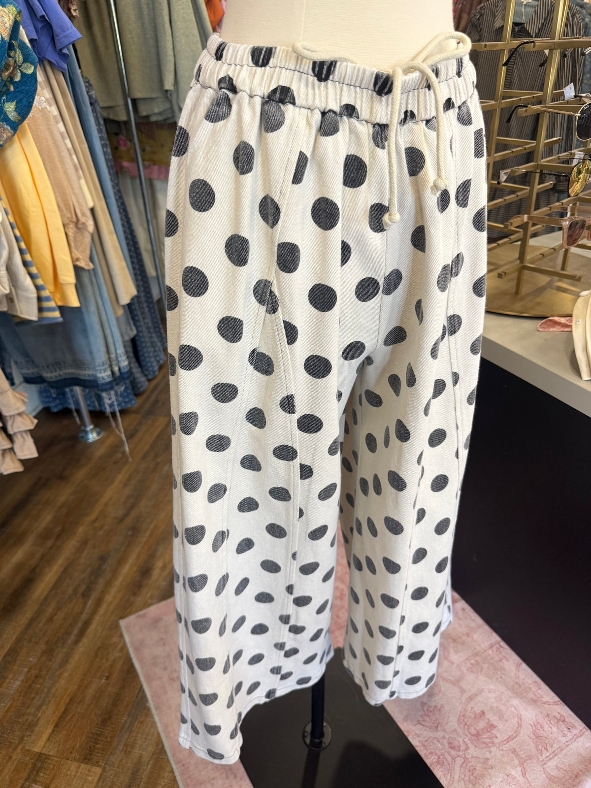 ES- Natural Polka Dot Pants