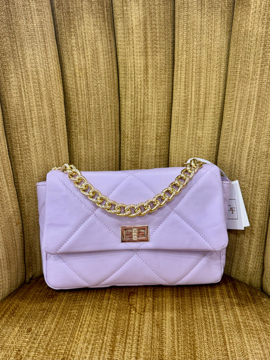 Leather Handbag - Lilac