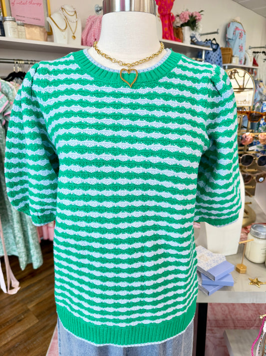 MS- Blue Green Sweater