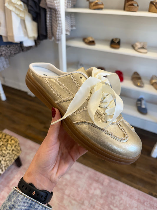 PD- Gold Combo Lace Sneakers