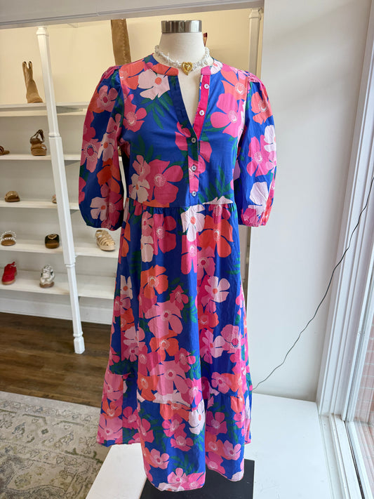 MS- Petal Pop Blue Dress