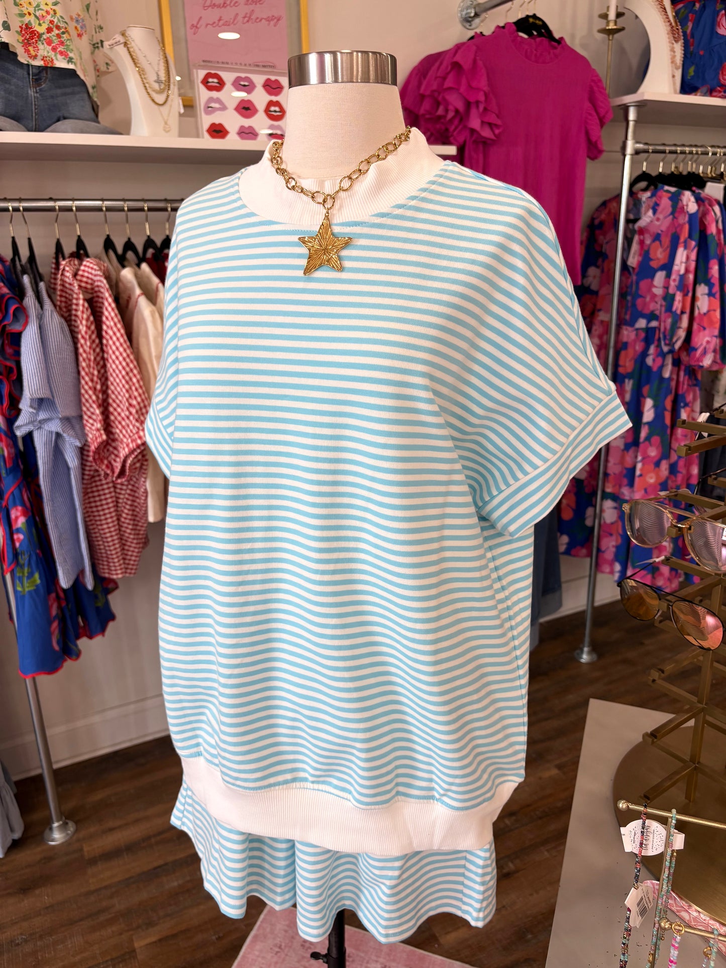 1W-Sky Blue Stripe Set