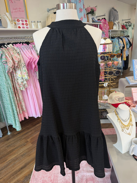 Glam- Black Mini Dress