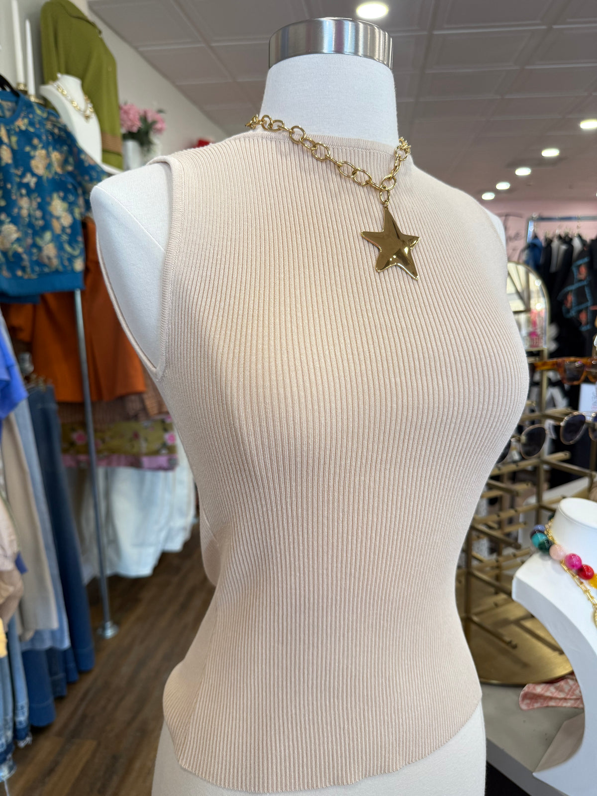 BP- Khaki Knit Top