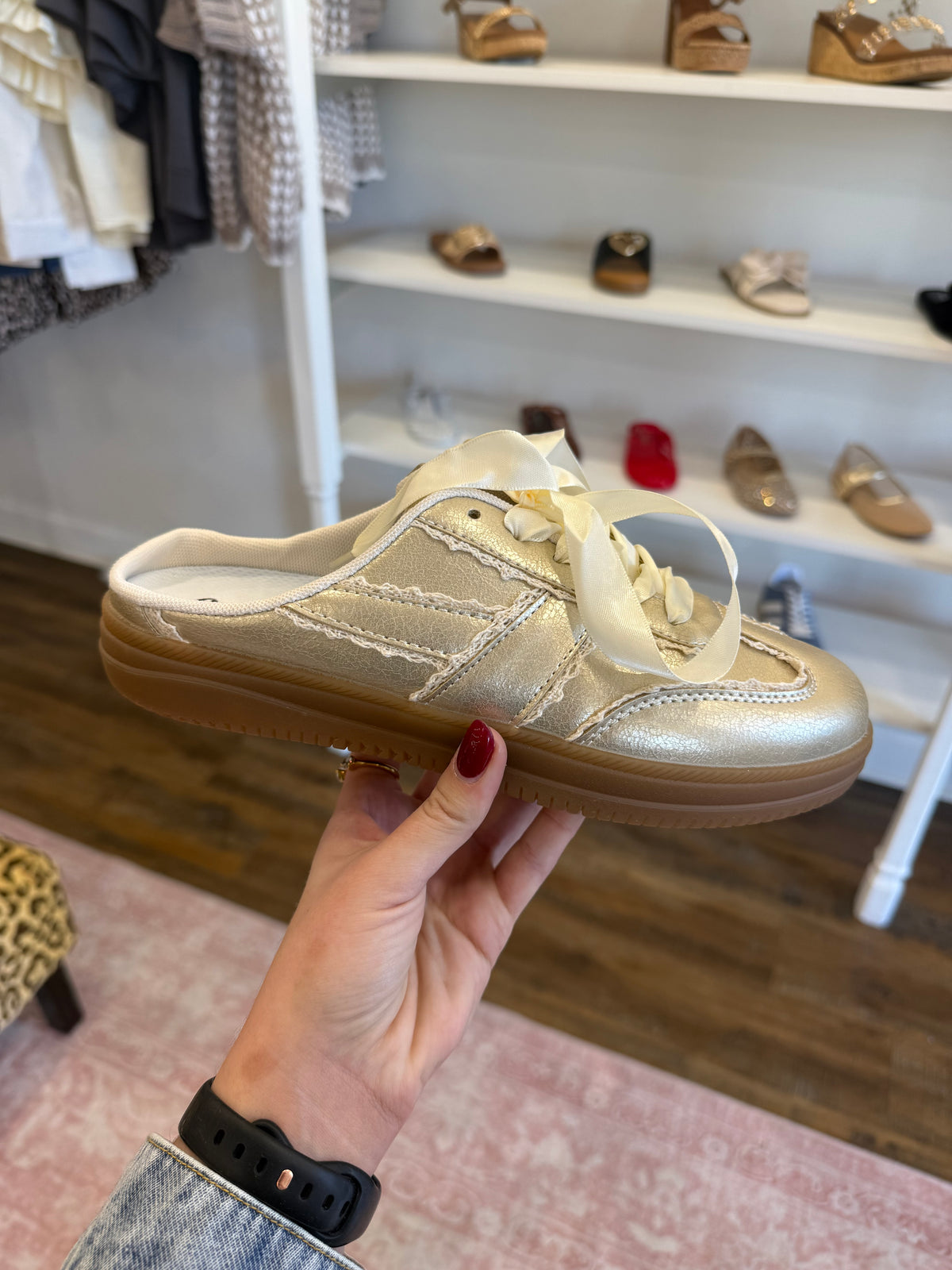 PD- Gold Combo Lace Sneakers
