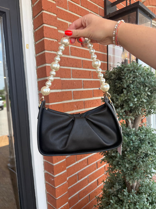 J&C- Black Pearl Shoulder Bag
