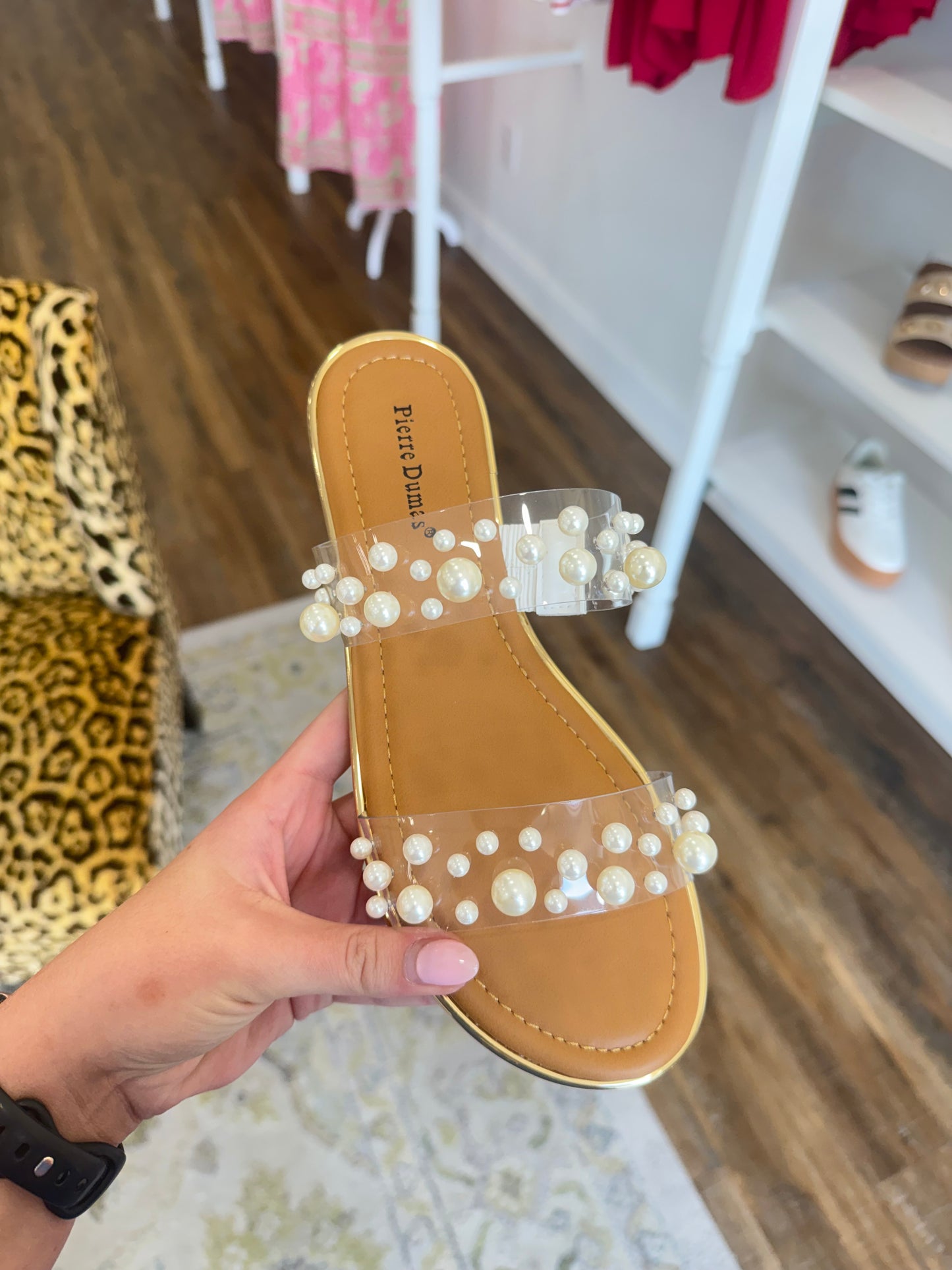 PD- Sense Clear Pearl Sandal