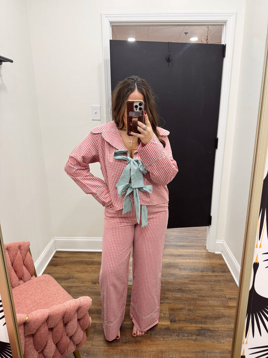 Sailor Gingham PJ Set