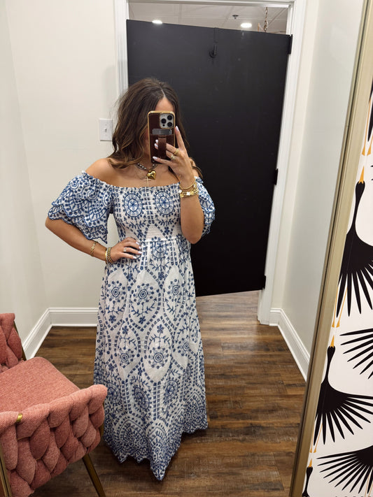 Chinoiserie Maxi Dress