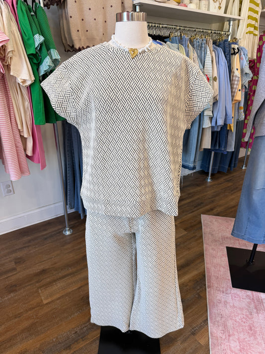 See & Be Seen- Cream/Grey Set