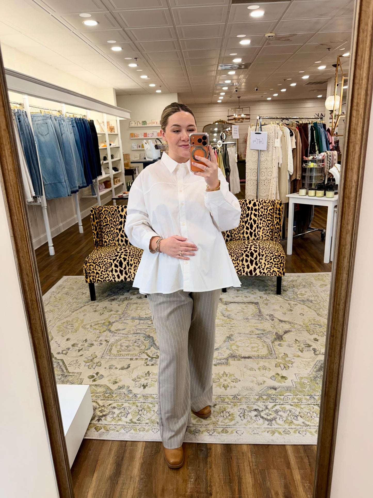 White Oxford Blouse