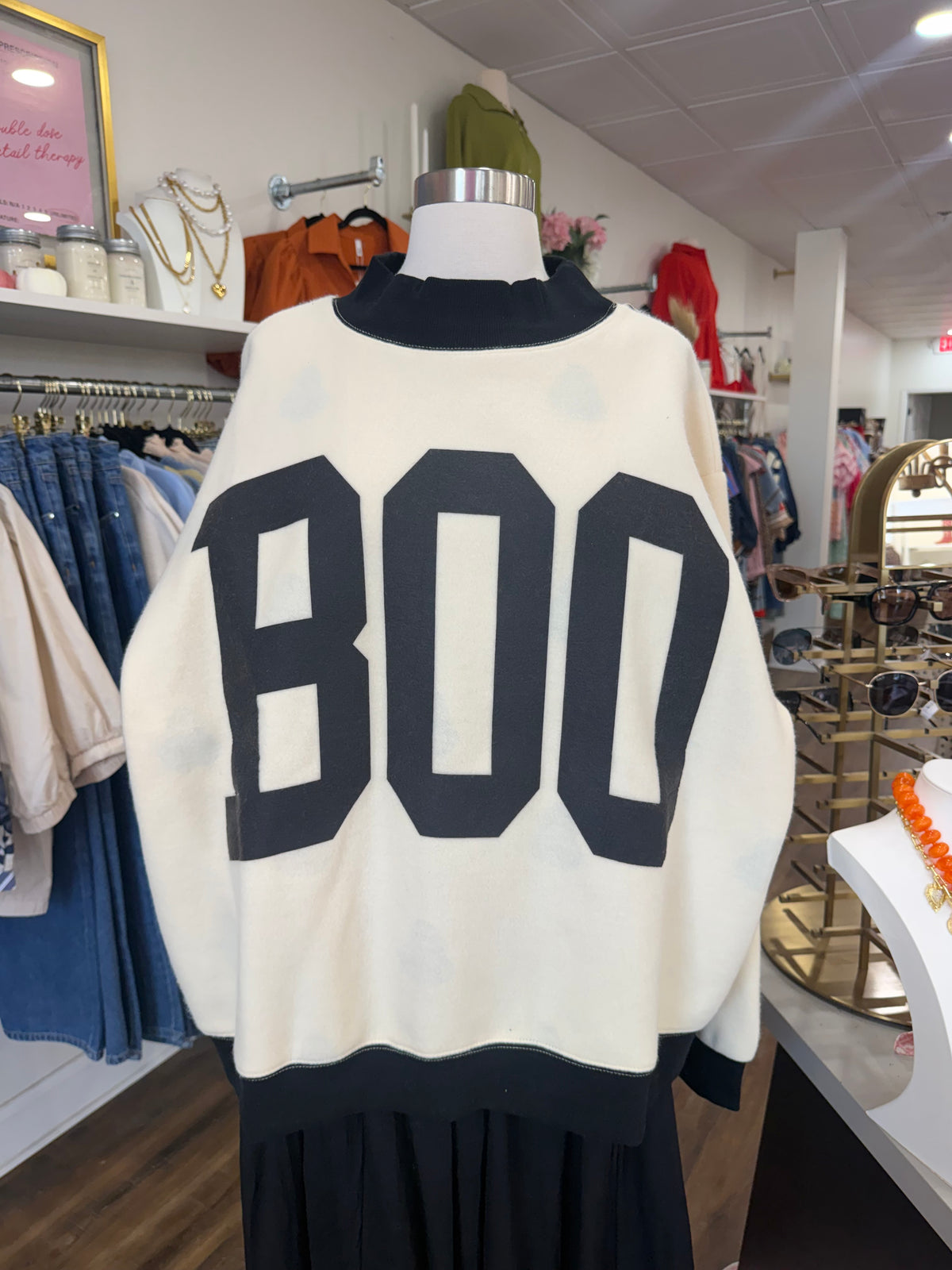 PL- Boo Reversible Mockneck