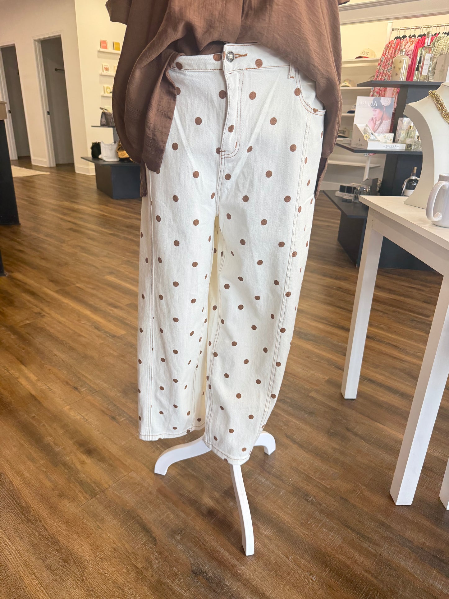 1W- Plus Polka Dot Jeans