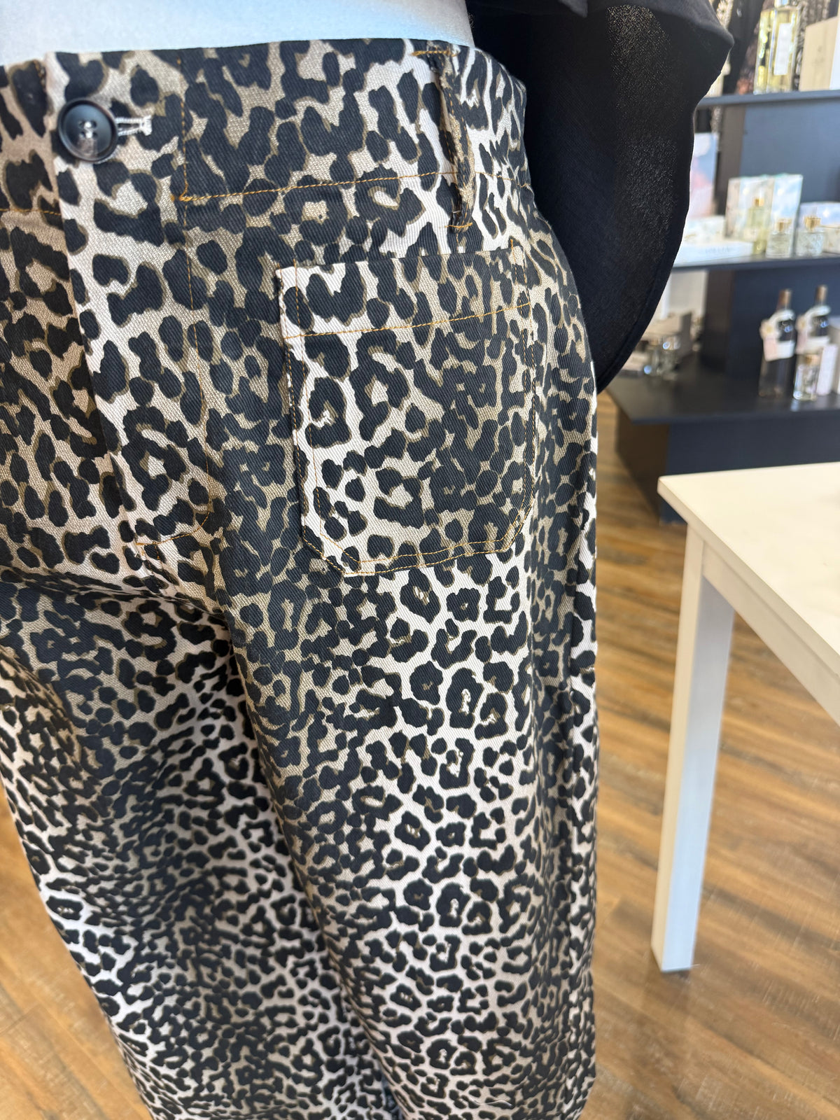 Umgee- Plus Leopard High Rise Pants