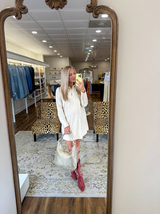 Vanilla Velvet Dress